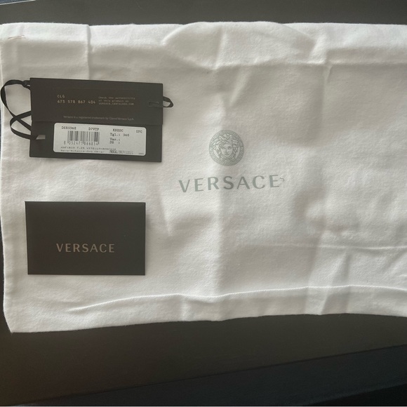 NWT Authentic Versace city stud ankle boots 5US (36 Europe) black - Picture 7 of 9